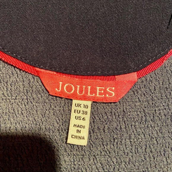 Joules navy tunic with stars - Picture 3 of 5